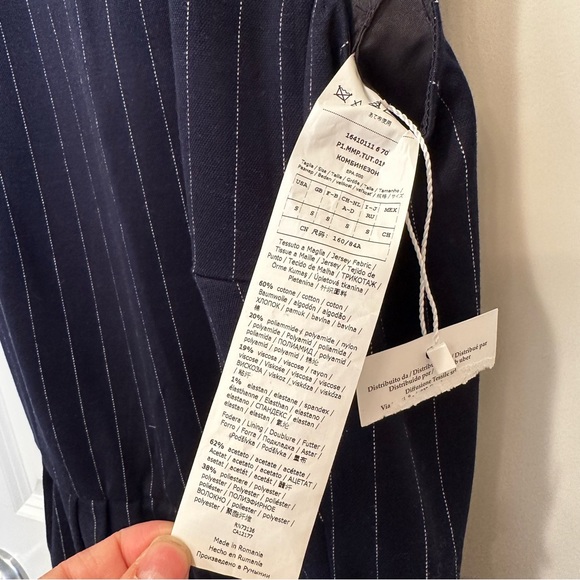 SOLD!on Ebay MaxMara Label-cutEDITTO Jumpsuit.Size: Small.Color:Navy/Striped New - Picture 13 of 17